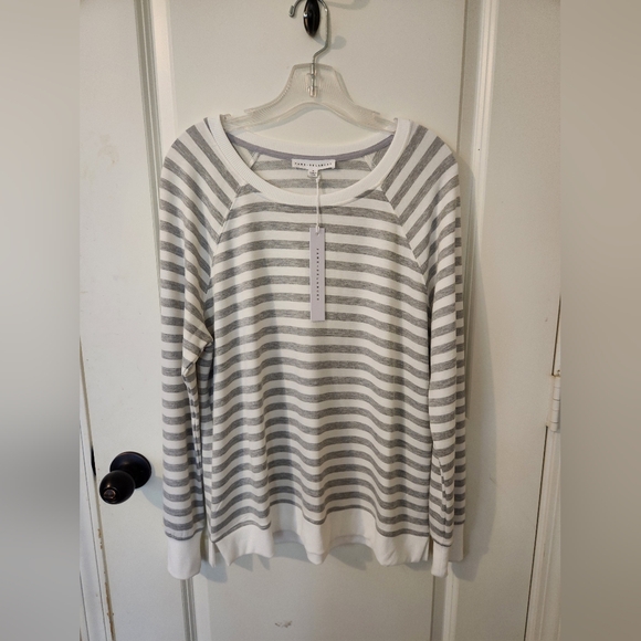 Jane and Delancey striped grey top size M new w/tags - Picture 5 of 6